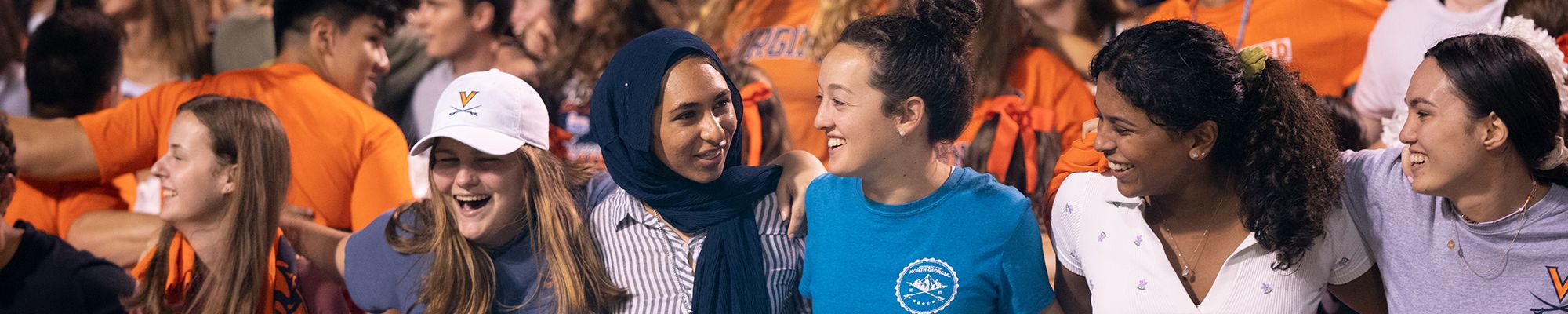 UVA students at game