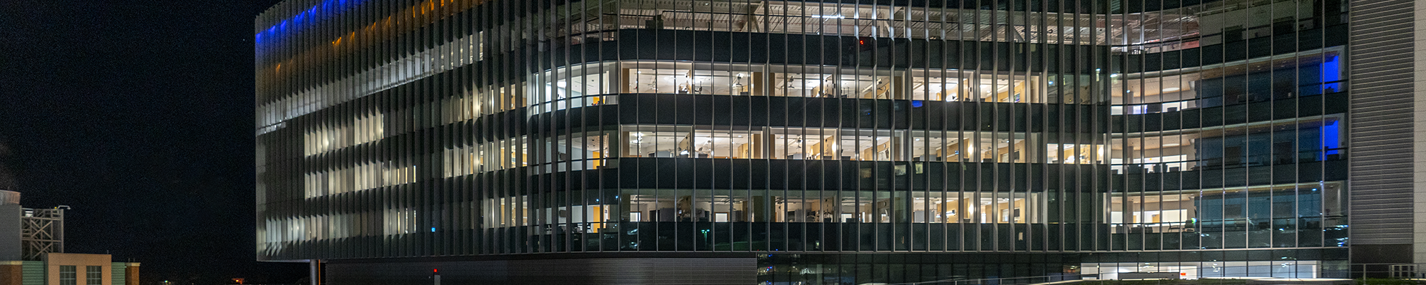 UVA Hospital at night